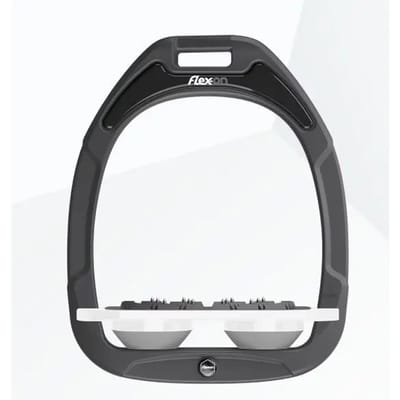 Platte Ultra Grip Steigriemen Antraciet/Wit/Grijs Flex-On Green Composite