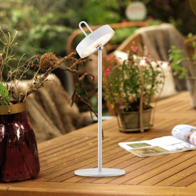 JUST LIGHT. GmbH JUST LIGHT. Amag LED tafellamp, wit, ijzer, IP44