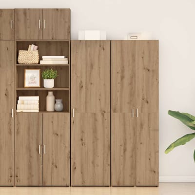 vidaXL - Highboard - Artisan - Eiken - 50 - x - 42,5 - x - 185 - cm