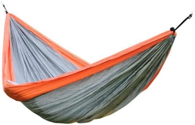 Hangmat Dubbel - Parachute doek - Outdoor ontspanning - Sterk draagvermogen - 290x200cm - Geel