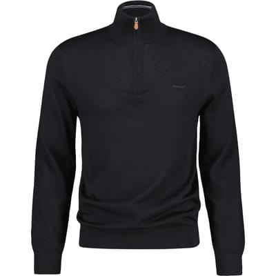 Extra-fijne merinowollen pull 1/2 rits Gant