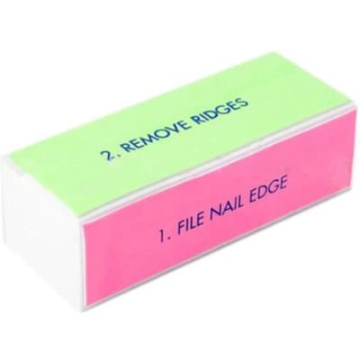 4-zijdige sponsvijl, nagelvijl, polijstblok, schuren Nail Art, manicuregereedschap, 1 stuk*HH27526