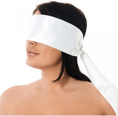 Witte Blinddoek - Bondage doek - Bondage lint - Wit - 150/10CM - 2 stuks - Polyester - Universeel - BDSM - Erotisch lint - Cadeau - Erotiek - CHPN
