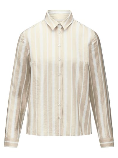 Blouse lange mouwen Van Peter Hahn beige