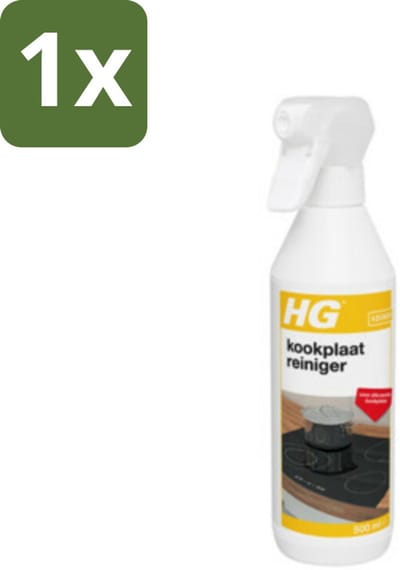 1 x HG Kookplaatreiniger 500 ml - Kookplaat Reinigen - Inductieplaat Reinigen - Keramische Kookplaat Reinigen - Vet Verwijderen - Kalkaanslag Verwijderen