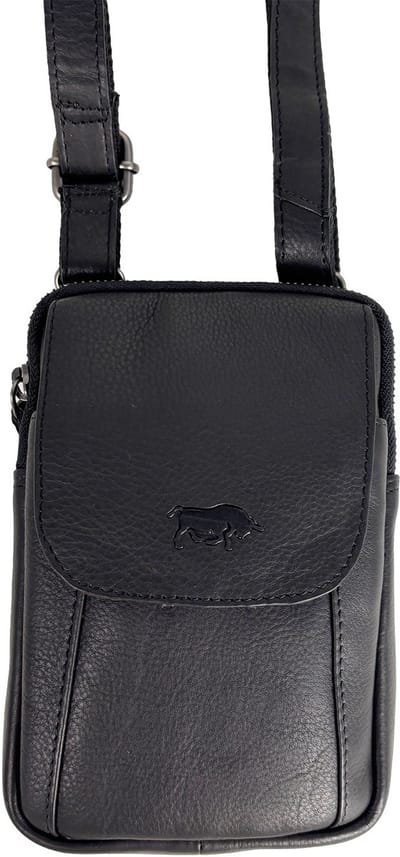 Riemtasje zwart - Crossbody - Heuptasje - Stijlvol en compact festivaltasje van Arrigo