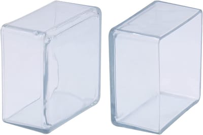 Vierkante Vloerbeschermers - Stoelpootdoppen Meubeldopjes - Meubels Beschermen - Niet-kras PVC - 80 x 80 mm - Transparant