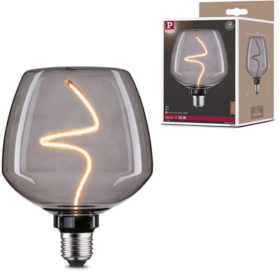 Floating Shine Standaard 230 V LED Globe E27 Gewelfd 150lm 4W 1800K dimbaar Rookglas