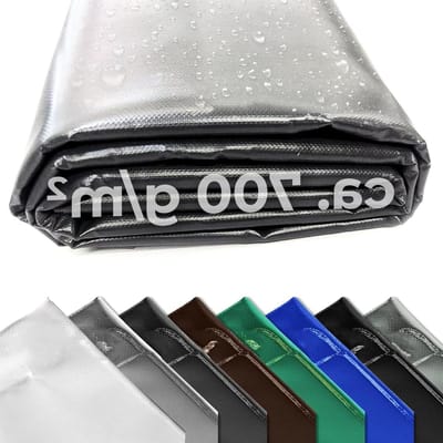 Vrachtwagenzeil - Afdekzeil PVC - Goederen Beschermen - Hoge Scheurvastheid - 9x2.5 meter - Donkergrijs