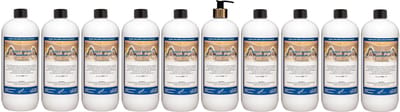 Body & Hair Hamam 1 liter met gouden pomp - set van 10 stuks - 2 in 1 voor lichaam en haar - voordeelverpakking