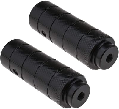 ONF3 - Fietsvoetsteunen - Antislip BMX Voetsteun - Zwart - Fietsaccessoire - Geschikt voor 3/8 inch as - 2 paar voetsteunen