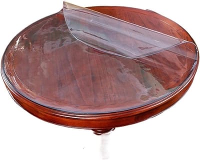 Tafelkleed PVC - Beschermhoes Tafel - Tafel Beschermen - Waterdicht Ontwerp - 2 stuks Rond 60cm - Transparant