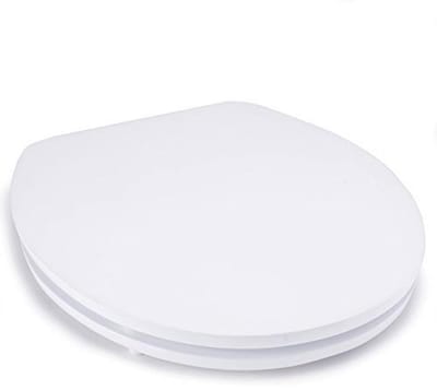 Premium Toilet Bril met Roestvrij Stalen Scharnieren - Comfortabel en Duurzaam - Wit