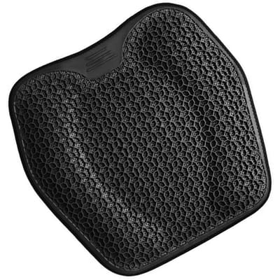 Coussin de siège de voiture en gel nid d'abeille 3D Coussin d'assise frais Confortable et respirant pour la maison noir