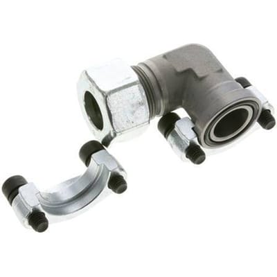 1'' SAE L-Flens 3000 psi Staal met 25S (M36x2) ISO 6162-1