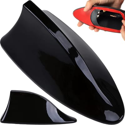 Dailygoods- Auto Antenne Haaienvin - Universele Antenne - Korte Antenne - Hoge Ontvangstkwaliteit - Eenvoudige Installatie - Stalen Kern - Autoantenne