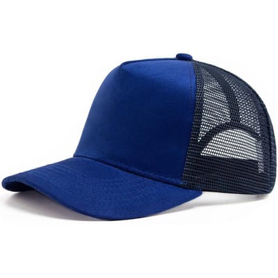 Nouvelle casquette de camionneur en daim d'été pour hommes, casquette de baseball en maille pour visière, mode soleil décontractée pour femmes, casquettes Hip Hop unisexe réglables (blue,Adjustable) bleu