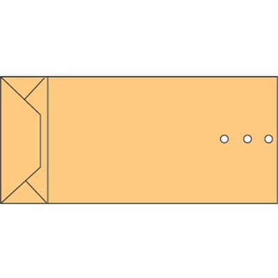 Envelop Quantore monsterzak 100x245x40mm bruin 250 stuks