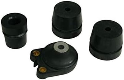Ringvormige Bufferset - Kettingzaag Onderdelen - Kettingzaag Onderhoud - Alle Benodigde Buffers - 4 Stuks - Zwart