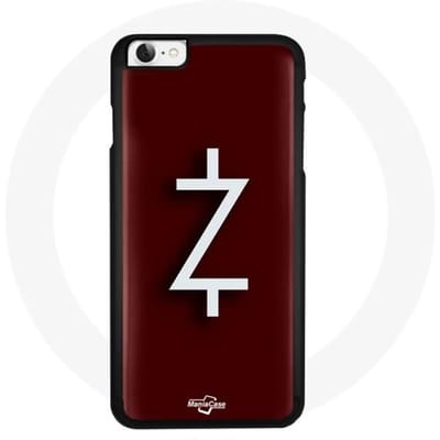 Hoesje voor Iphone 7 Ozark Seizoen 4 Logo Z Witte Rode Achtergrond