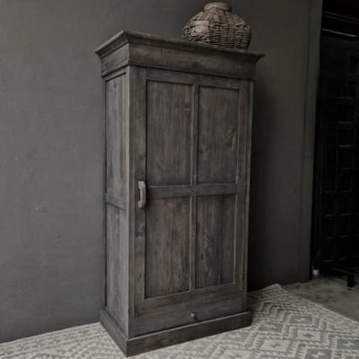 LUKSA|Buffetkast ELLA|| met 4 laden| 1 deur| kleur vergrijsd bruin|Kast Ella 90x50x190 cm