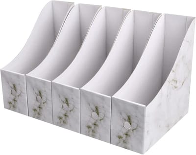 Tijdschriftenhouders - Bureau organizer - Documenten sorteren - Opvouwbaar en waterdicht - 5 stuks A4 - Meerkleurig