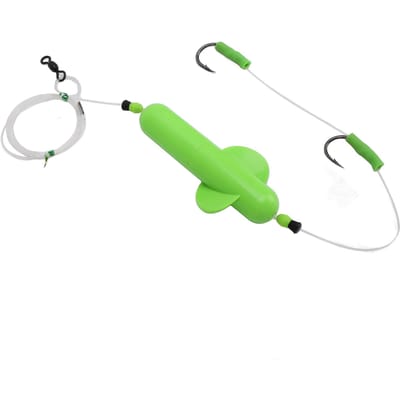 Montage Poisson-chat Ligne PE Hameçon Haut Carbone Utilisation Aérodynamique Montages pour la Pêche aux Poissons-chats Appâts pour Passionnés de Pêche Professionnels M green