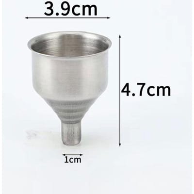 1Pc Trechter Roestvrij Staal Draagbare Mini Kleine Mond Trechters Bar Wijnfles B