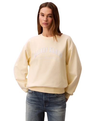 Calvin Klein Trui Logo Graphic Crewnec Lv047f818g Zrk Pear Sorbet Dames Maat - XS