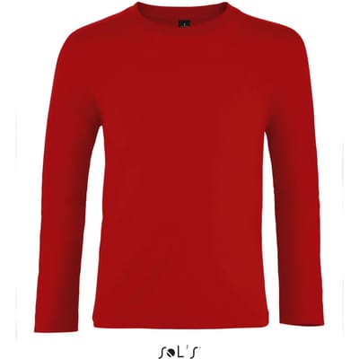 SOL'S Kids´ Imperial Long Sleeve T-Shirt L02947 - Red - 4 years (96/104)