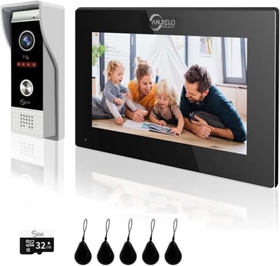 Videodeurbel Camera - Slimme Deurbel - Huis Beveiliging - Infrarood Nachtzicht - 7 Inch Monitor - Zwart