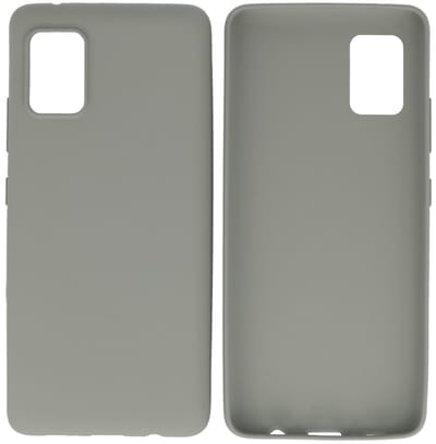 Hoesje Geschikt voor de Samsung Galaxy A31 - Backcover Color Telefoonhoesje - Grijs