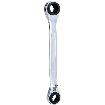 KS TOOLS 4 in 1 GEARplus omschakelbare dubbele ratelsleutel 12 x 13 x 14 x 15 mm - 503.4543