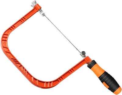 Afkortzaag Houtbewerking - Figuurzaag Juwelier - Nauwkeurig Zagen - Ergonomische Handgreep - 32 x 13 x 2 cm - Aluminium Gelakt