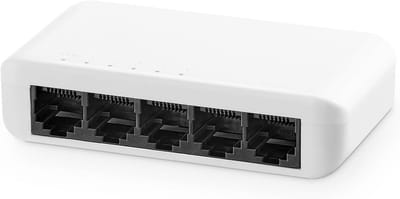5-poorts Gigabit Ethernet Switch met 4 x 100/1000 Mbps poorten en 1 Gigabit uplink voor thuis en kantoor