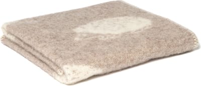WOOOL Wollen Babydeken - HEDGEHOG (Lichtbruin) - 65x90cm - Ledikant