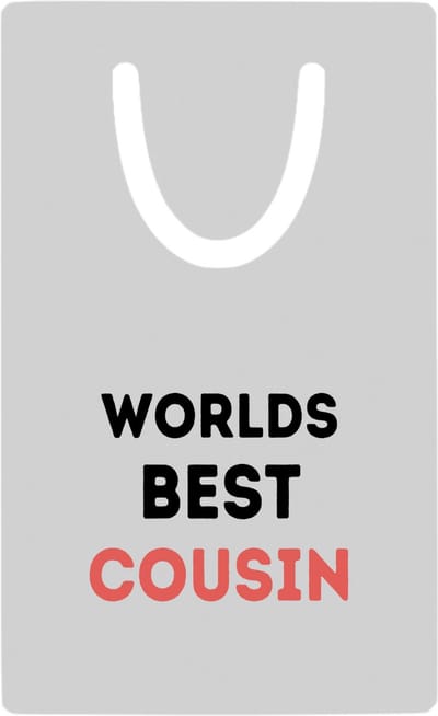 Hacebo® - worlds best cousin metalen boekenlegger - Neef - de beste neef - verjaardagscadeau - verjaardag - cadeau - cadeautje voor neef - neef artikelen - kado - geschenk - gift Bladwijzer boekenleggers - 7.6 cm x 5cm