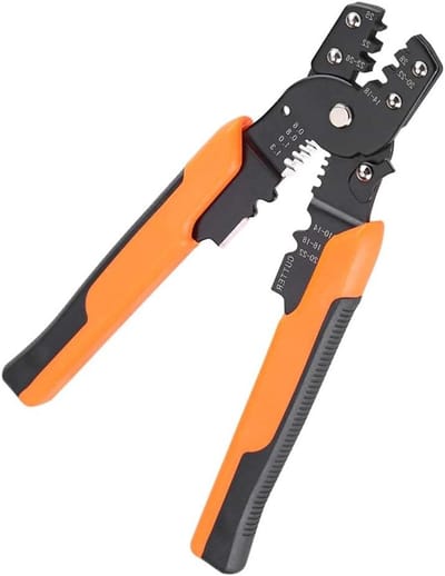 Draadstripper - Krimptang Stripper - Elektra Werk - Precisie Stripontwerp - 185mm - Zwart en Oranje
