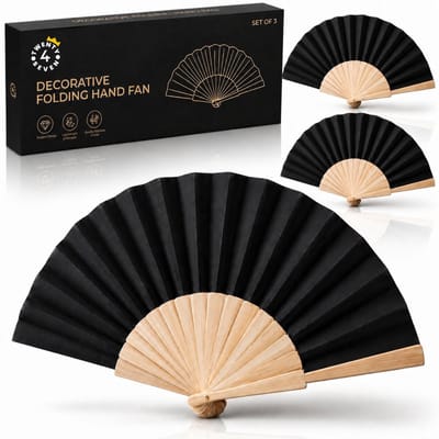 Twenty4seven® Spaanse Handwaaier - 3 Stuks - Festival Waaier & Zomer Accessoire - Opvouwbaar & Verkoelend Tijdens Warme Dagen