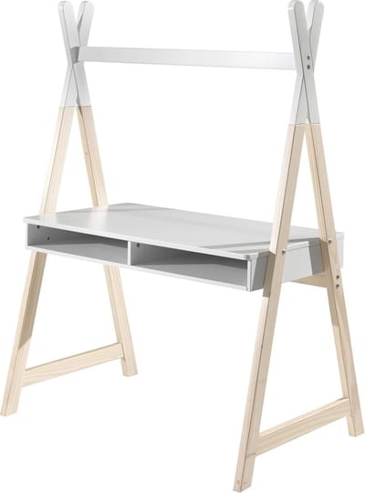 Bureau Jill Wit - MDF hout - 116x74,8cm - Met opbergruimte - Hoogte 159.6 cm