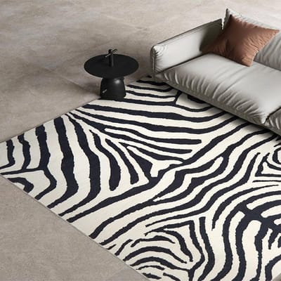 Luxe Lijn Inktpatroon Tapijt Slaapkamer Bedzijde Zachte Vloermat Kinderen Kruipen Spelen Grote Tapijten Wasbaar Antislip Decor Kleed 120 x160