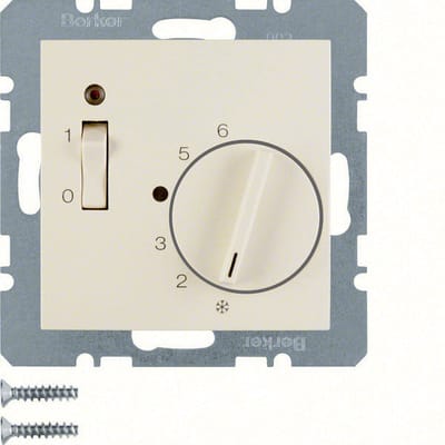 Hager Berker kamerthermostaat met verbreekcontactschakelaar en LED - 20308982