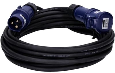 CEE Verlengkabel voor Camping, Boot, Caravan en Camper - 10 m, 230 V, 16 A, IP44