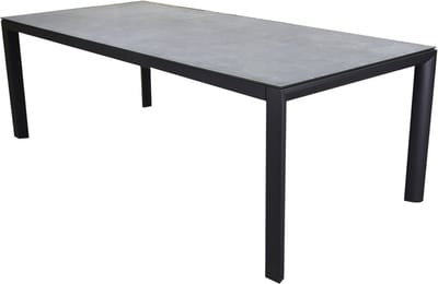 Angora dining tuintafel 220x100xH74 cm antraciet