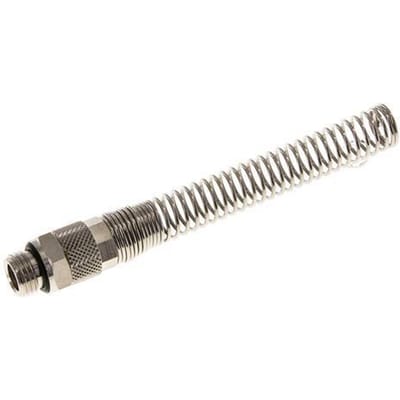10x8 & G1/4'' Vernikkeld Messing Rechte Opsteekkoppeling Buitendraad Buigbescherming [2 Stuks]