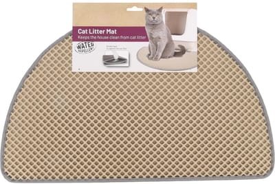Famanu – Kattenbakmat - dubbele laag - waterdicht - antislip - geschikt voor standaard kattenbakken - beschermt vloeren tegen vuil en vocht