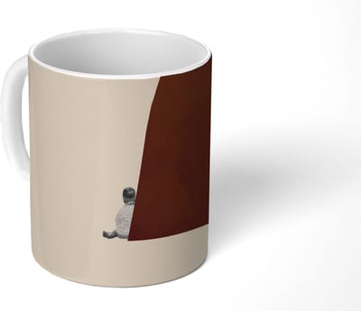 Mok - Koffiemok - Vintage - Pastel - Jongen - Mokken - 350 ML - Beker - Koffiemokken - Theemok