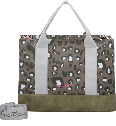 Fritzi aus Preußen Schoudertas Canvas Tote Bag Leo Jungle Veelkleurig