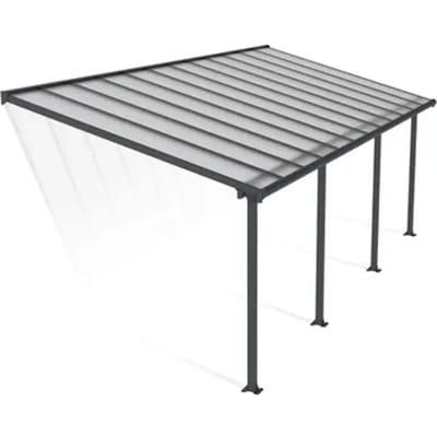 Palram | Canopia - Terrasoverkapping Olympia - Helder - Donkergrijs 739x294cm