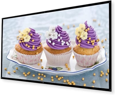 Projectiescherm - Filmscherm Buiten - Thuisbioscoop Creëren - Kreukvrij Polyester - 200 Inch - Zwart